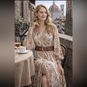 CALVIN KLEIN LEATHER BELT size L.